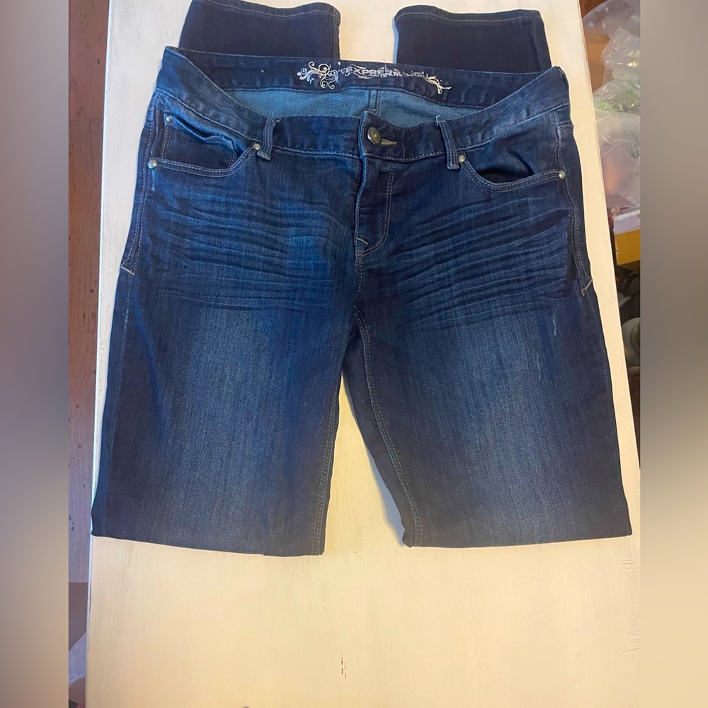 Express straight leg jeans
